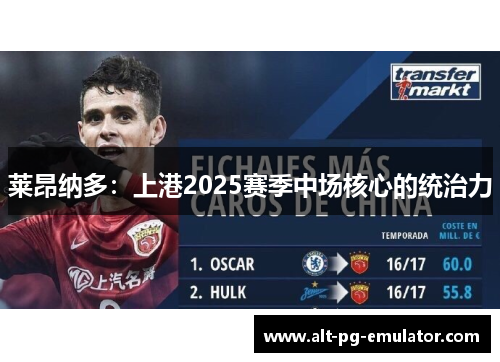 莱昂纳多：上港2025赛季中场核心的统治力